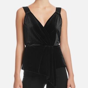 Bailey 44 Dark Velvet Wrap Top